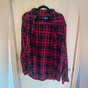 GEORGE red & black flannel